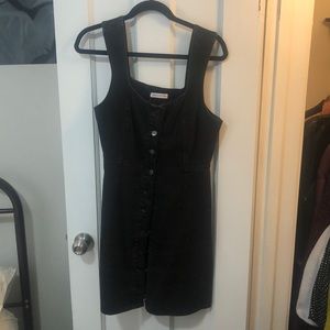 Black jean dress
